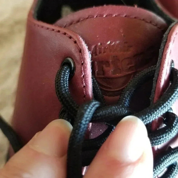NWOT Dr. Martens 1461 Cavendish Cherry Red Temperley Dm Lite's Leather Shoes 7 - Picture 9 of 16